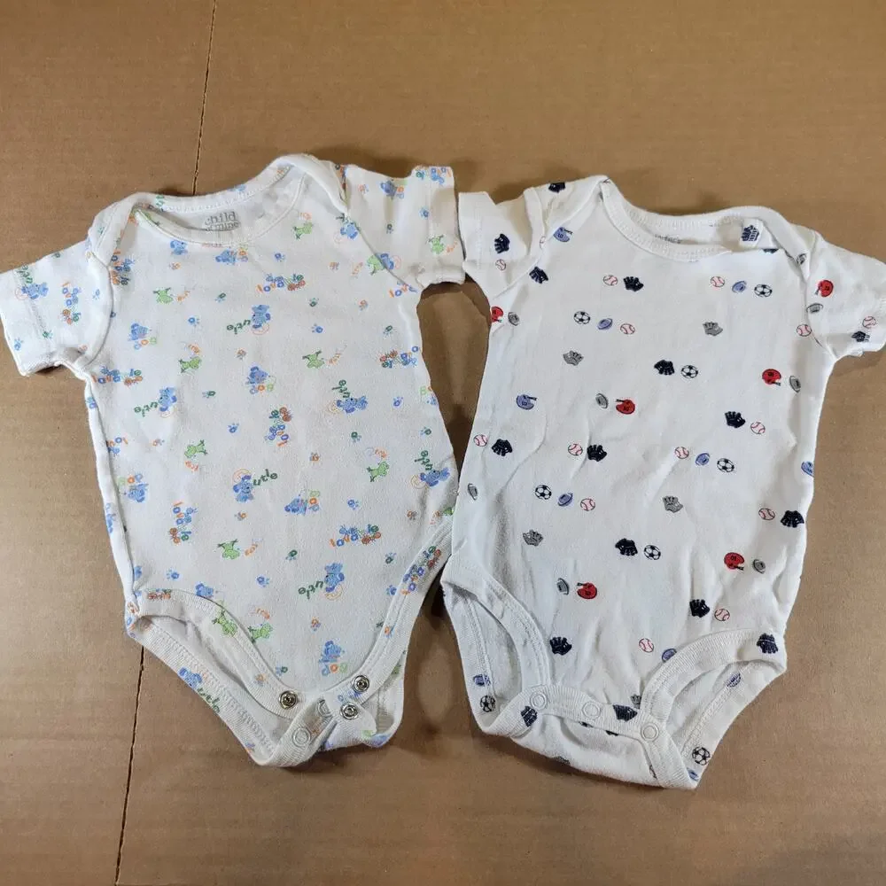15 Assorted Baby Bodysuits 0-6 Months - Graphic Prints & Stripes Mom, Tattoos,